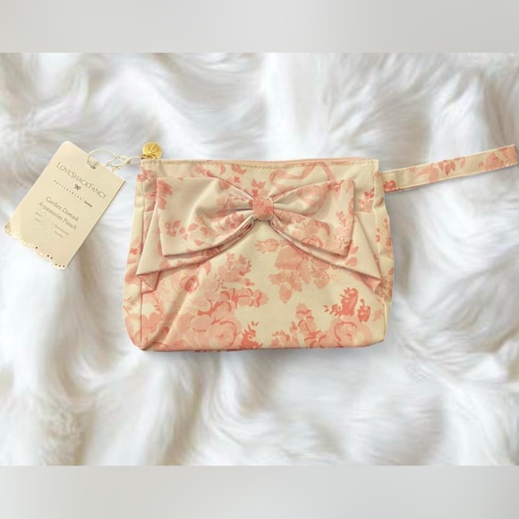 LoveShackFancy Pink Coquette Floral Waterproof Pouch - Picture 2 of 4